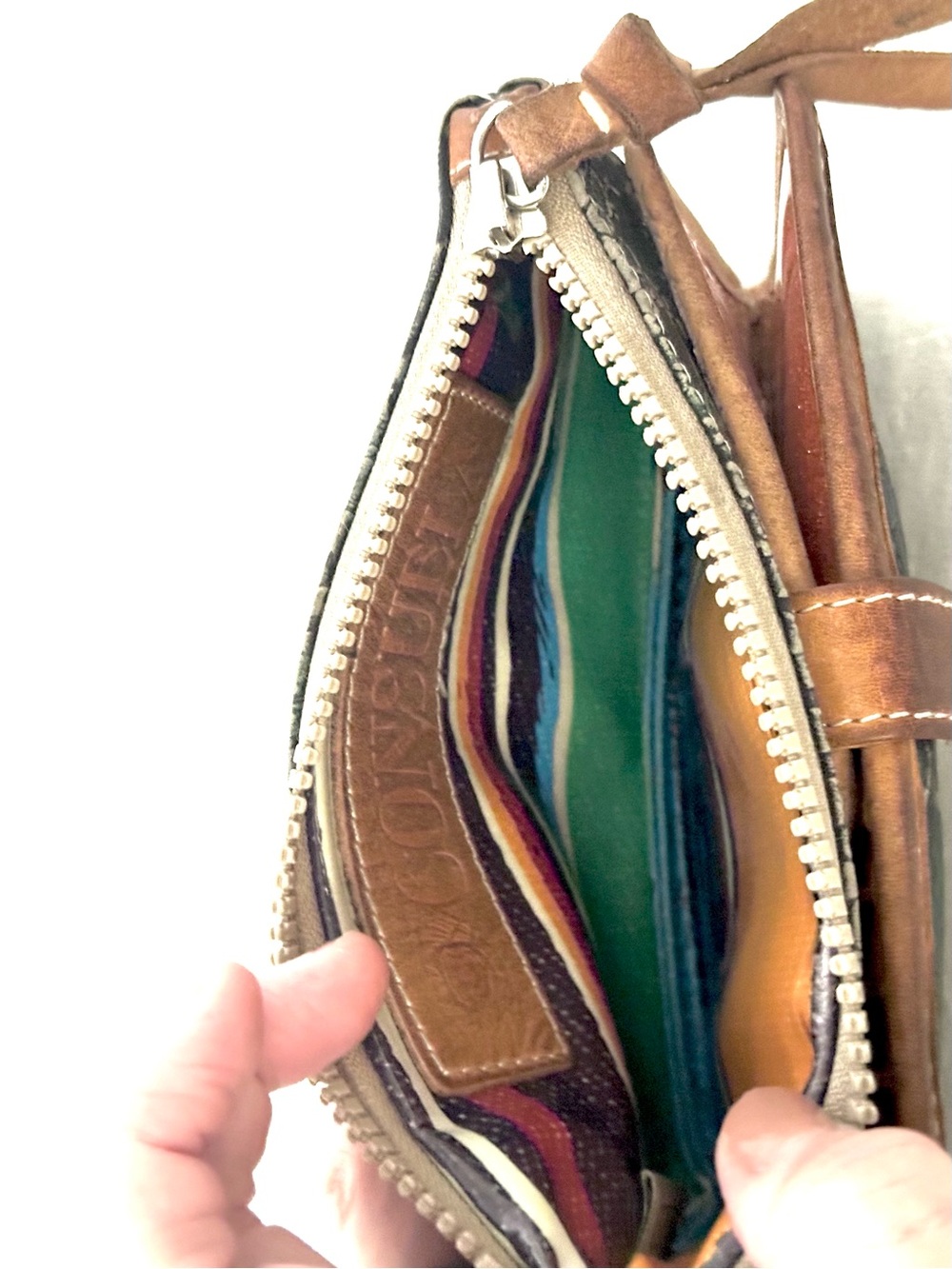 Consuela “Rattler” Snake-Embossed Leather Wallet with Brown Trim - Picture 7 of 11